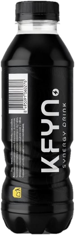 Botella de KFYN Synergy Drink de 500 ml